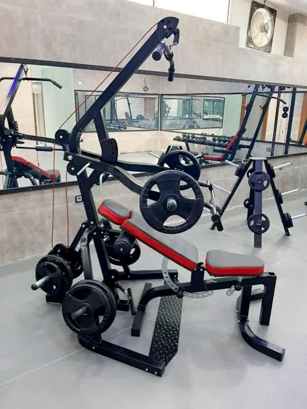 دستگاه بدنسازی باشگاه خانگی همراه با نیمکت حرفه ای|تجهیزات ورزشی|سنندج, |دیوار