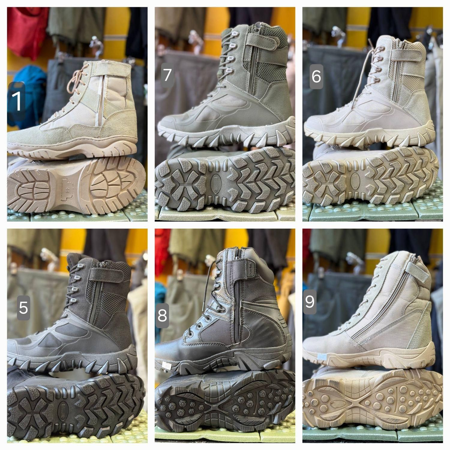 پوتین نظامی|کیف، کفش، کمربند|تهران, گمرک|دیوار