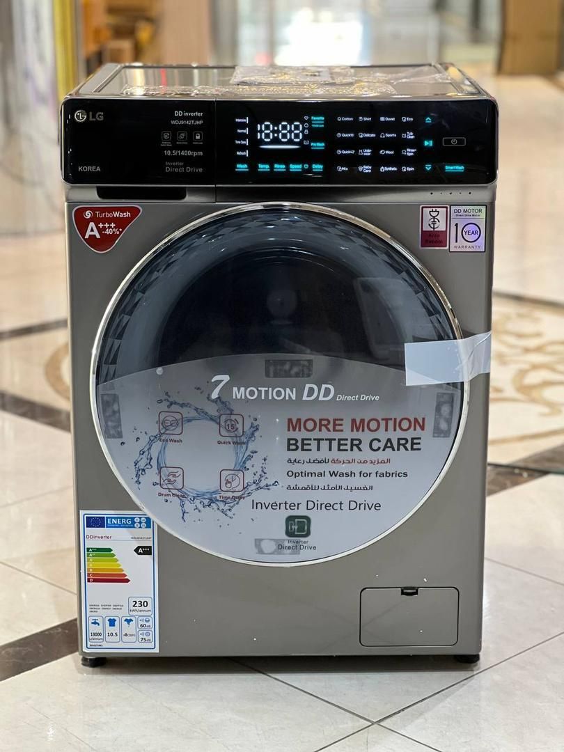 لباسشویی ال‌جی ۱۰.۵کیلو مدل WDj914تمام لمسی|ماشین لباسشویی و خشک‌کن لباس|تهران, امین حضور|دیوار
