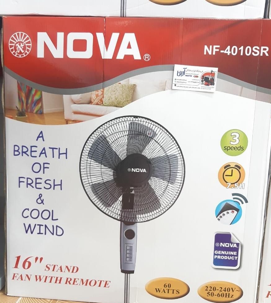 پنکه پایه دار نوا  NF-4010SR      پنکه ایستاده|پنکه و تصفیهکنندهٔ هوا|بوشهر, |دیوار
