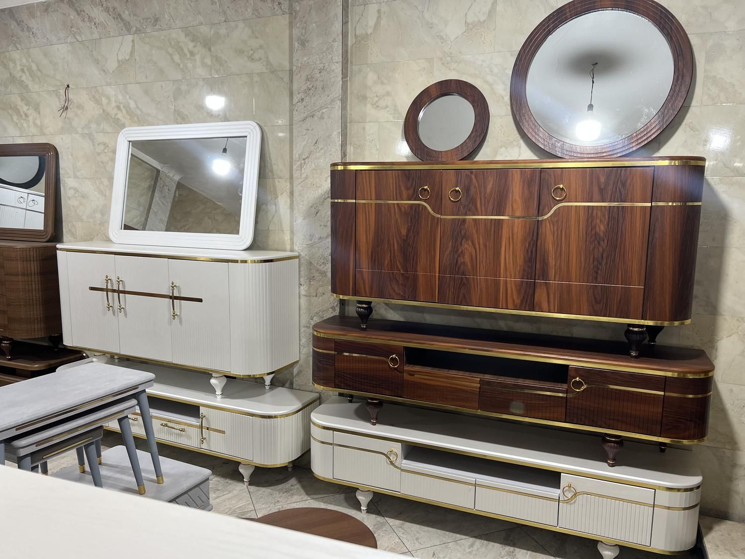 کنسول آینه ست جذاب|بوفه، ویترین، کنسول|کرج, پیشاهنگی|دیوار