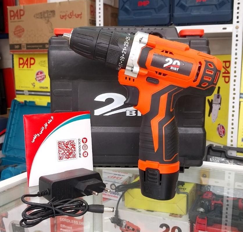 دریل شارژی تک باطری با جعبه و ۶ ماه گارانتی بیست|ابزارآلات|اصفهان, لاله|دیوار