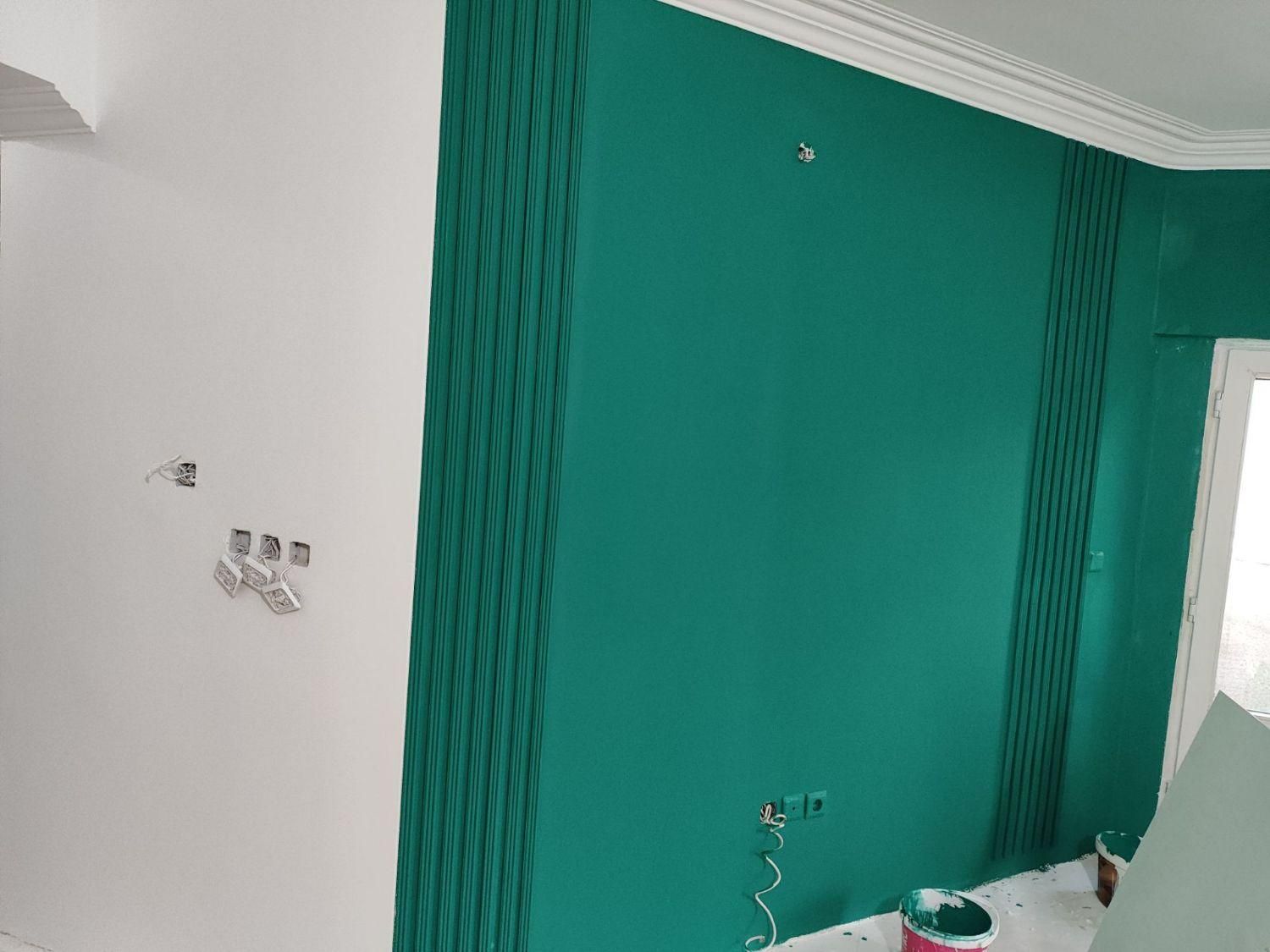 نقاشی ساختمان ( رنگ پاشی بدون بتونه کاری متری 30))|خدمات پیشه و مهارت|مشهد, طلاب|دیوار