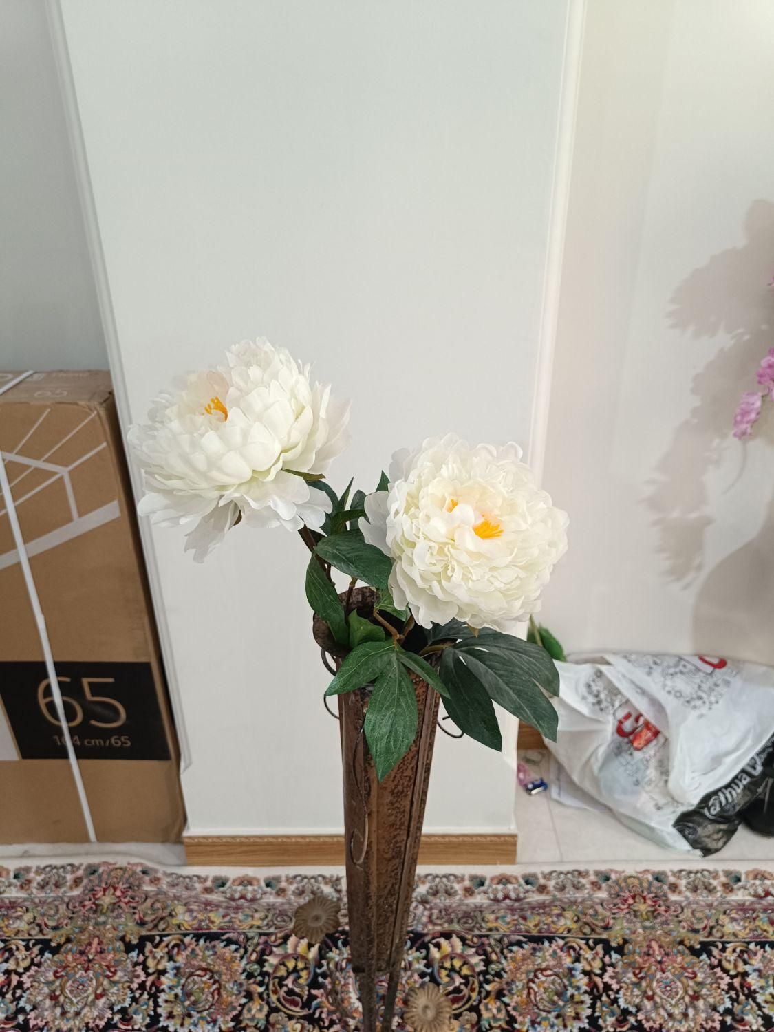 گل شاخه ای|گل مصنوعی|پرند, |دیوار