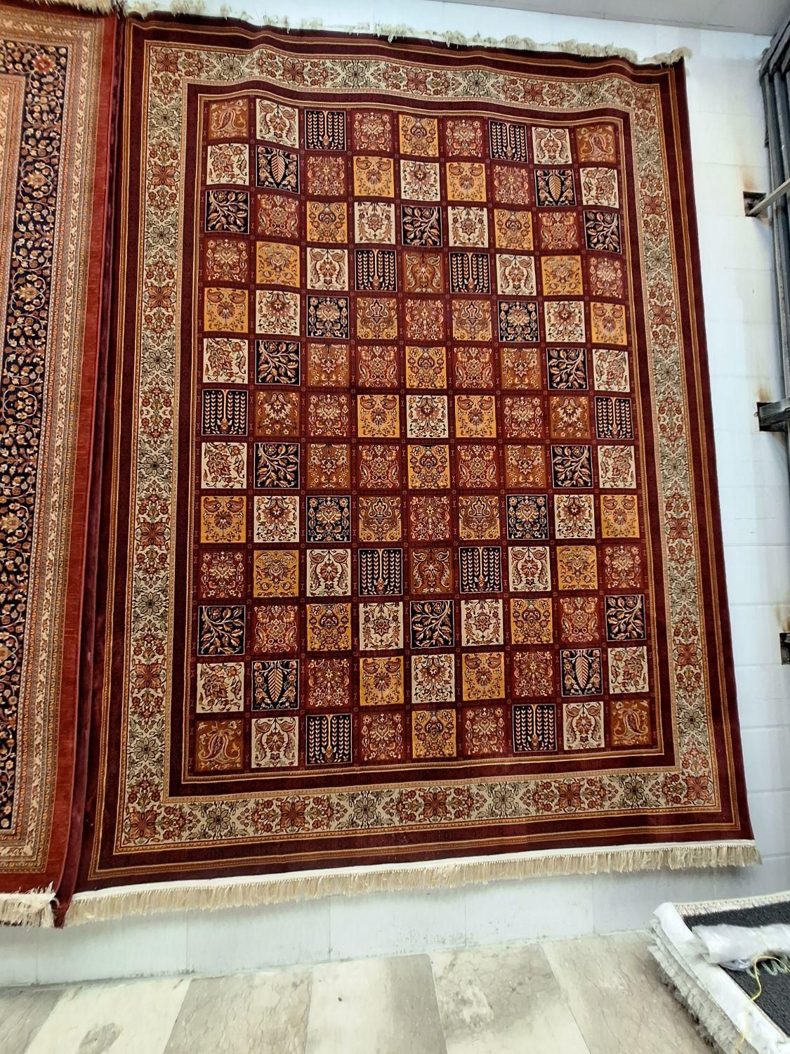 فرش سنتی لاکی خشتی ۳ در ۳ شانه ۷۰۰ اصل|فرش|مشهد, امیر|دیوار