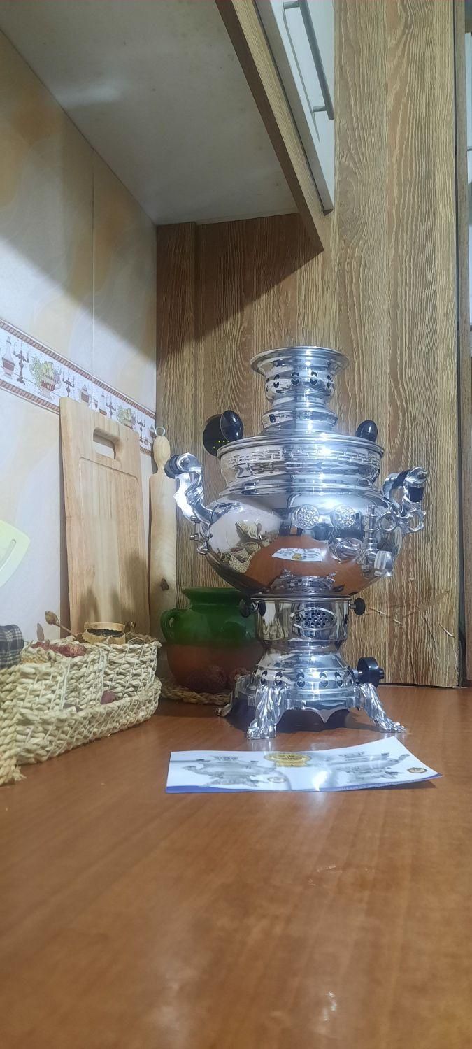 سماور گازی نو تنوره دار|سماور، چای‌ساز، قهوه‌ساز|مشهد, حجاب (شهرک غرب)|دیوار