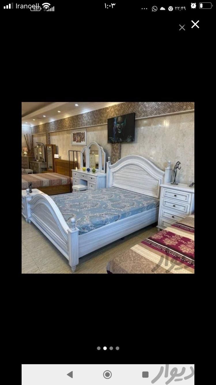 تخت خواب+سرویس خواب انتیک ۲|تخت و سرویس خواب|مشکیندشت, |دیوار