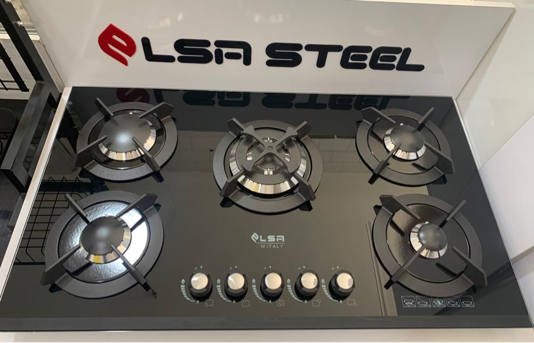 گاز شیشه ای 5شعله|اجاق گاز و لوازم برقی پخت‌وپز|یزد, |دیوار