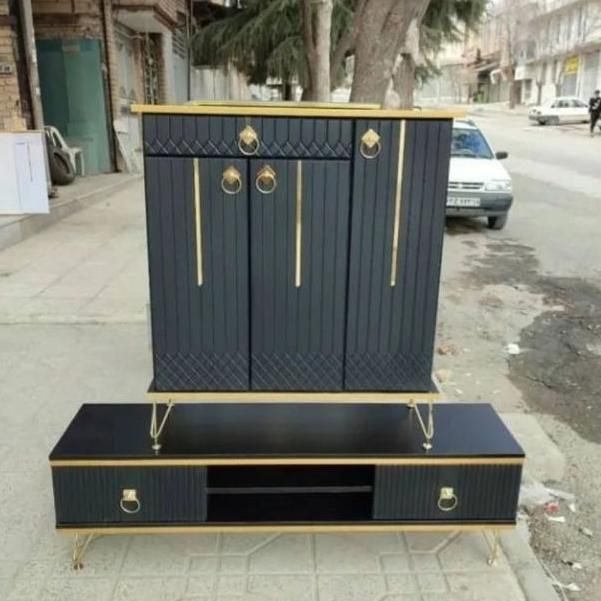جاکفشی سه در و میز تلویزیون ست|جاکفشی، کمد، دراور|کرج, اسلامآباد|دیوار