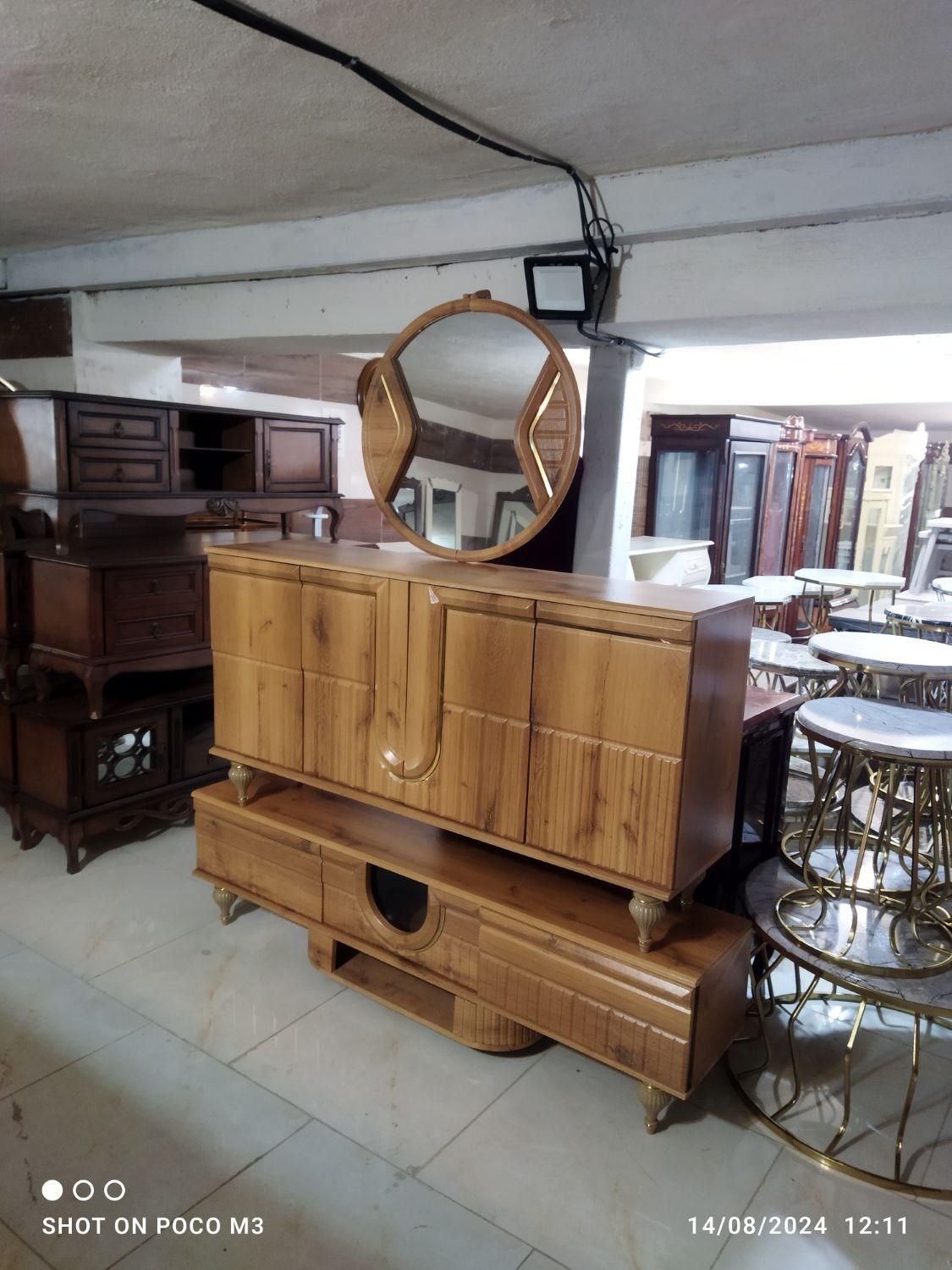 آینه کنسول سنگین شرکتی|بوفه، ویترین، کنسول|ارومیه, |دیوار