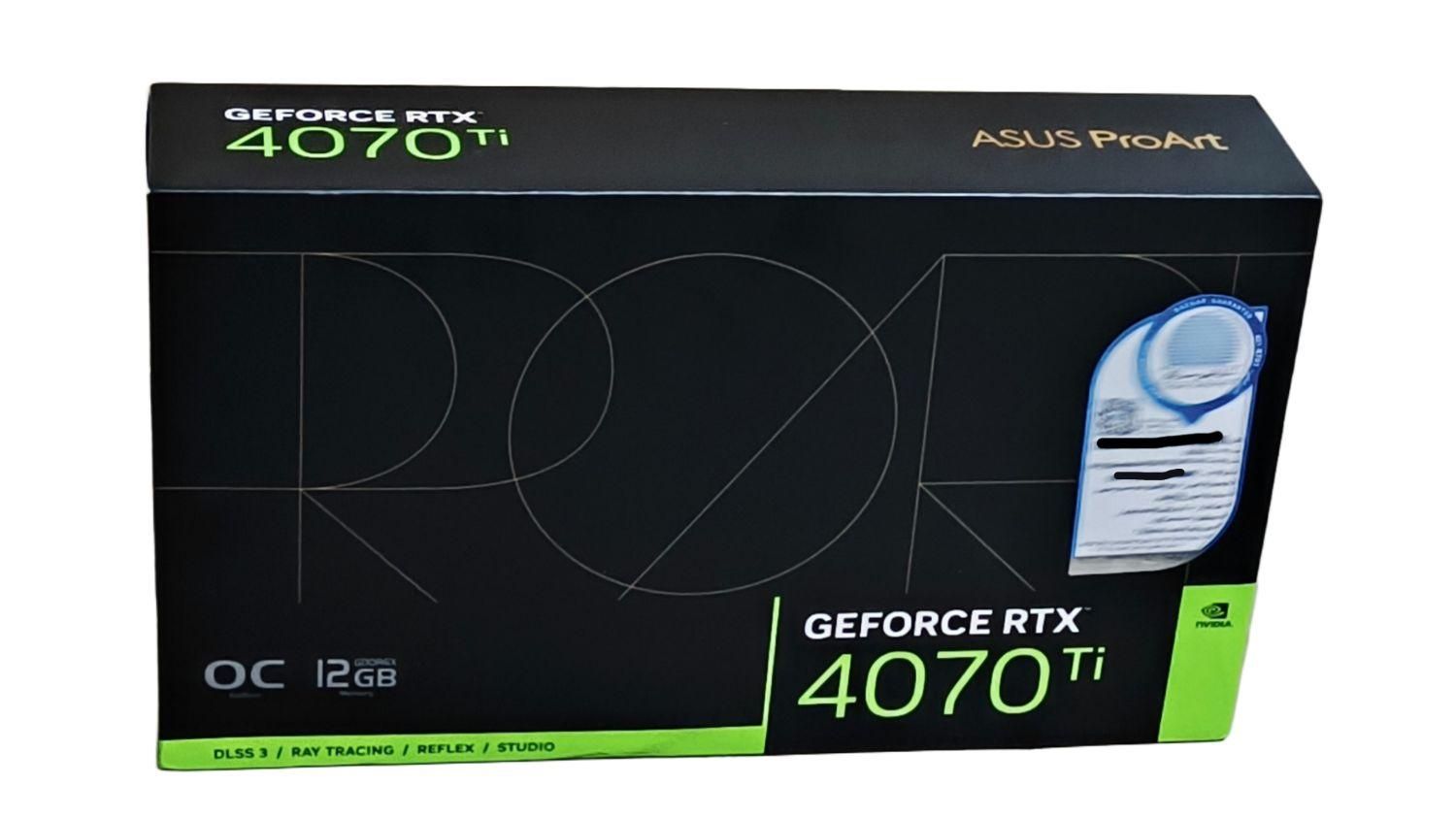 ASUS 4070 TI PROART کارت گرافیک نو پلمپ کارتن|قطعات و لوازم جانبی رایانه|کرج, احدآباد|دیوار