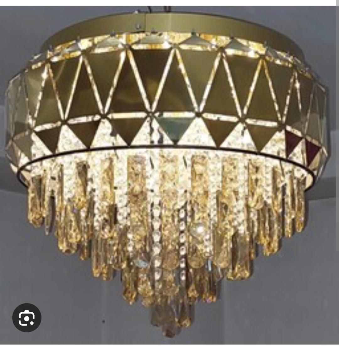 لوستر الماسی سایز 45 جنس استیل|لوستر و چراغ آویز|بروجرد, |دیوار