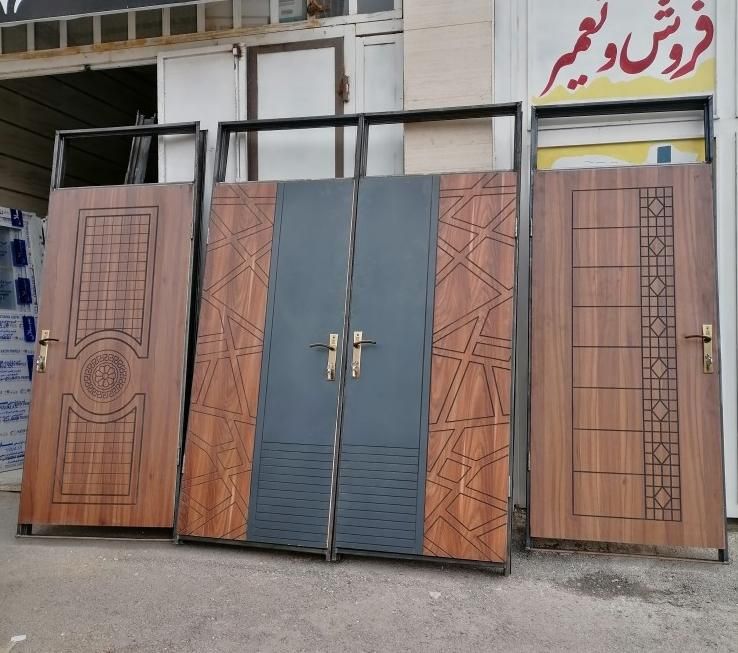فلزی انباری چوبی آلومینیوم آلمینیوم ضد سرقت درب در|مصالح و تجهیزات ساختمان|شیراز, محراب|دیوار