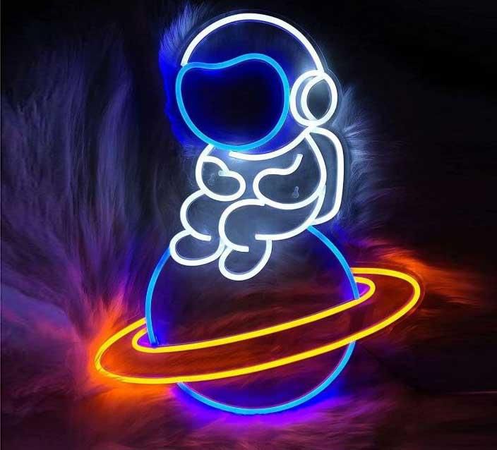 تابلو ال ای دی نئون شکل قلیان فضانورد|فروشگاه و مغازه|کرج, شهرک جهاننما|دیوار