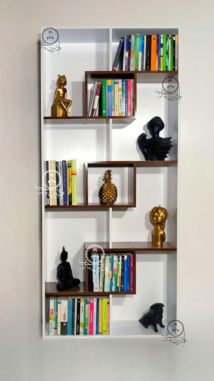 قفسه کتاب و کتابخانه مدل رادین دو|کتابخانه، شلف، قفسه‌های دیواری|تبریز, |دیوار