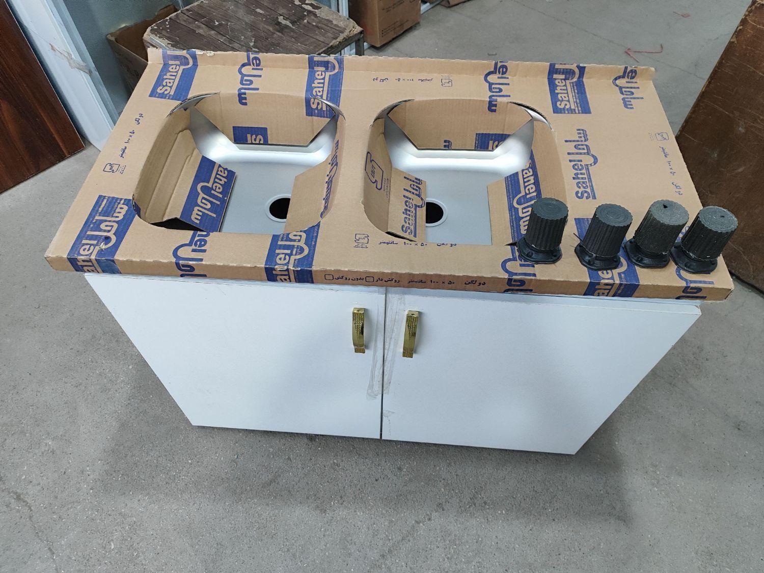 کابینت زیرسینک یک متری بدنه فلزی|مصالح و تجهیزات ساختمان|اهواز, زرگان|دیوار