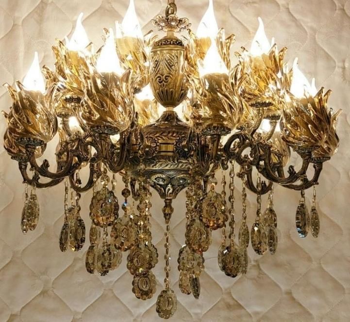 لوستر برنز کاپ|لوستر و چراغ آویز|رشت, معلم|دیوار