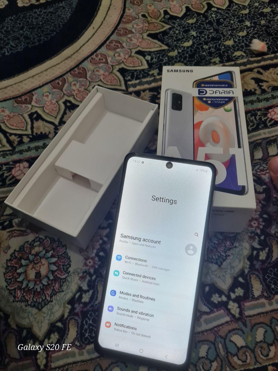 سامسونگ Galaxy A51 نقره ای با ۱۲۸ گیگ تمیز|موبایل|تهران, وردآورد|دیوار