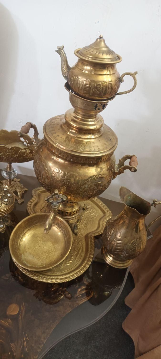 سماور برنج یا برنز اصل|سماور، چای‌ساز، قهوه‌ساز|تبریز, |دیوار