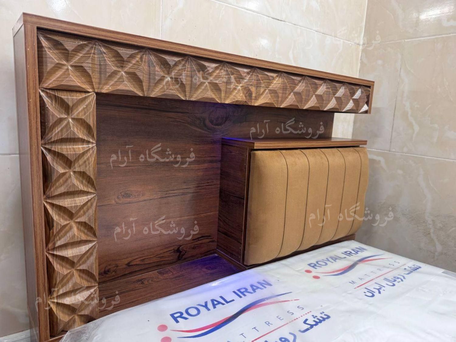 تخت خواب تکنفره و دونفره کلاسیک باکشو/فروشگاه آرام|تخت و سرویس خواب|کرج, منظریه|دیوار
