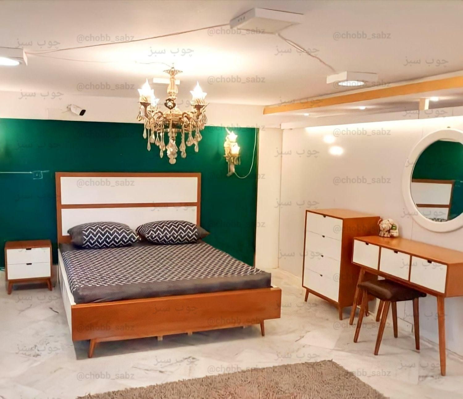 سرویس خواب مدل هِلما|تخت و سرویس خواب|قروه, |دیوار