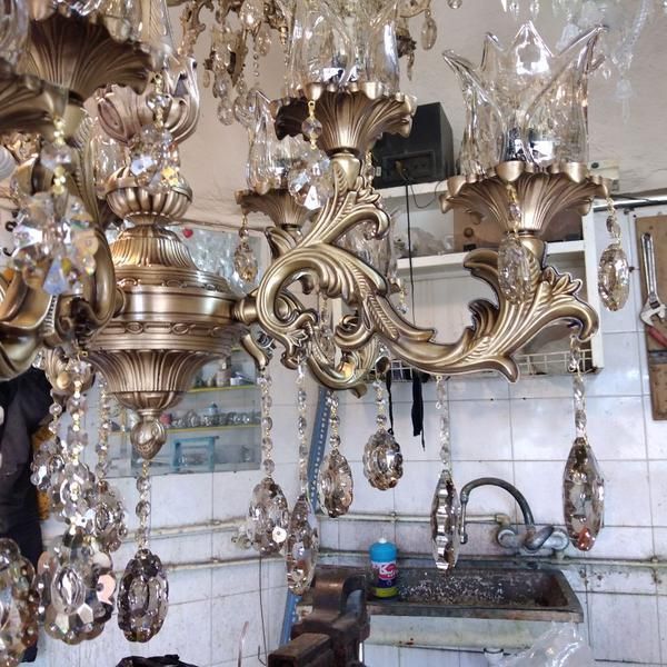 لوستر آرامیس 100%برنزاقساط 6ماهه|لوستر و چراغ آویز|تبریز, |دیوار