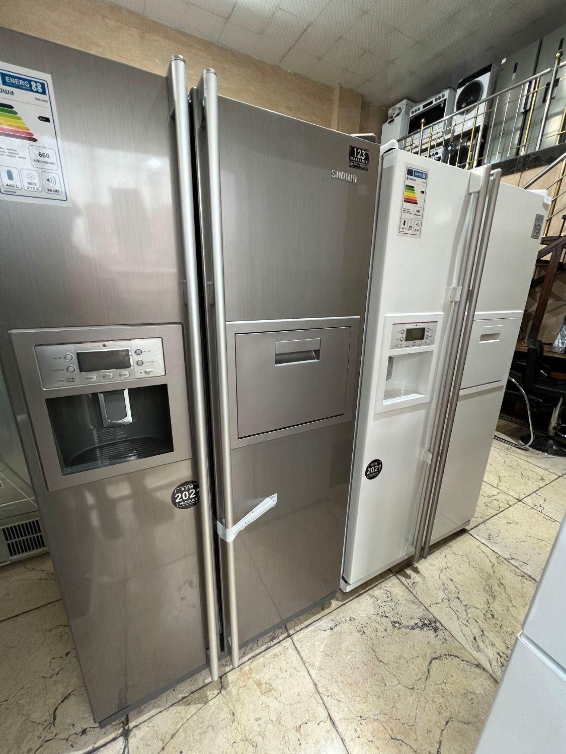 یخچال ساید بای ساید نمایشگاهی SNOWA SN8-3320SS|یخچال و فریزر|کرج, شهرک نهال و بذر|دیوار