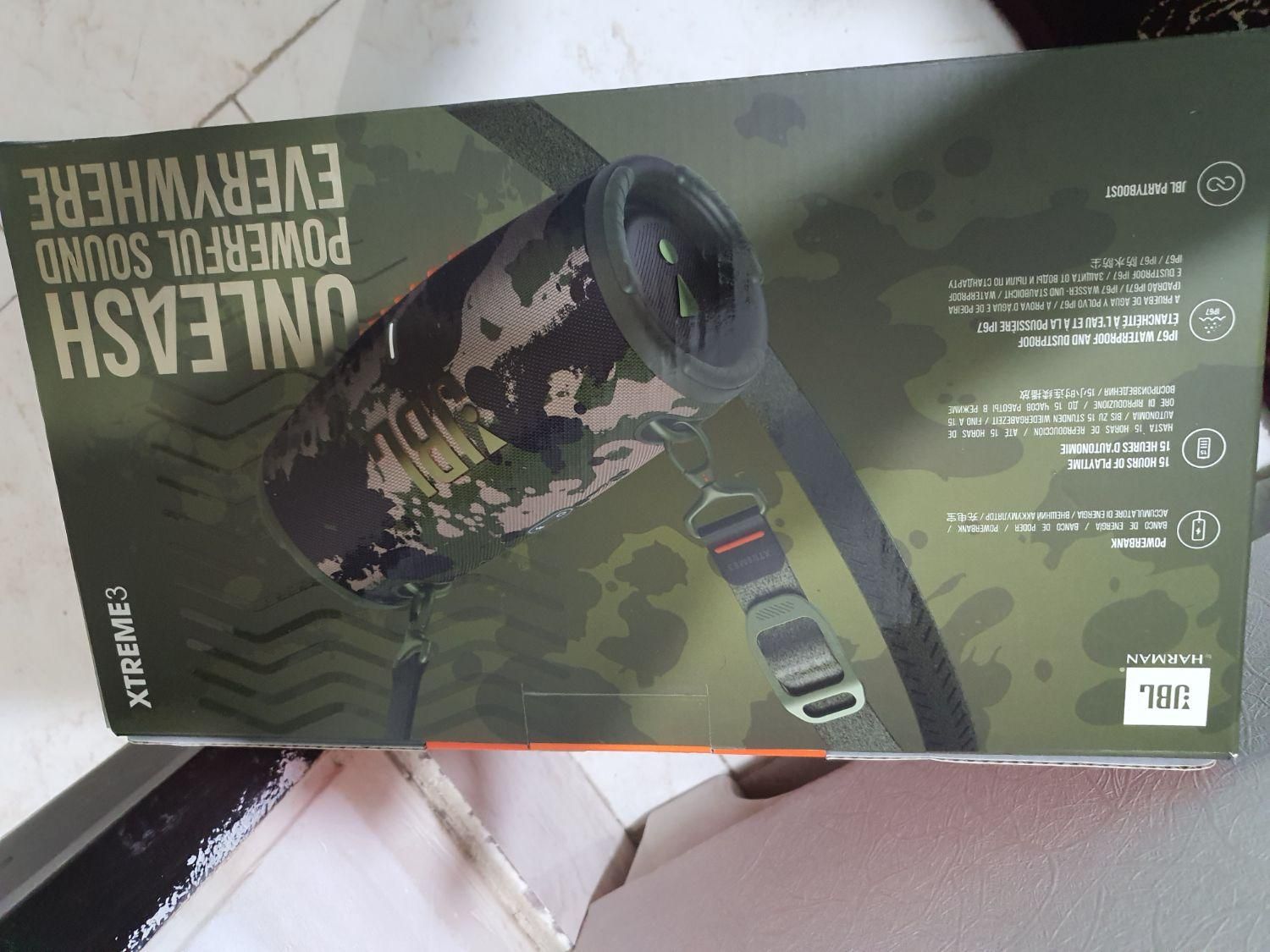 اسپیکر شارژی جی بی ال Xtreme 3 در حد آک jbl|پخش‌کننده همراه|قرچک, |دیوار