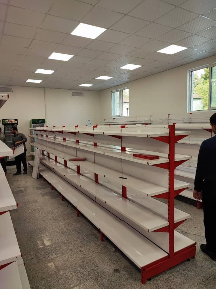 قفسه//قفسه فروشگاهی//قفسه سفید قرمز|کتابخانه، شلف، قفسههای دیواری|تهران, بازار|دیوار