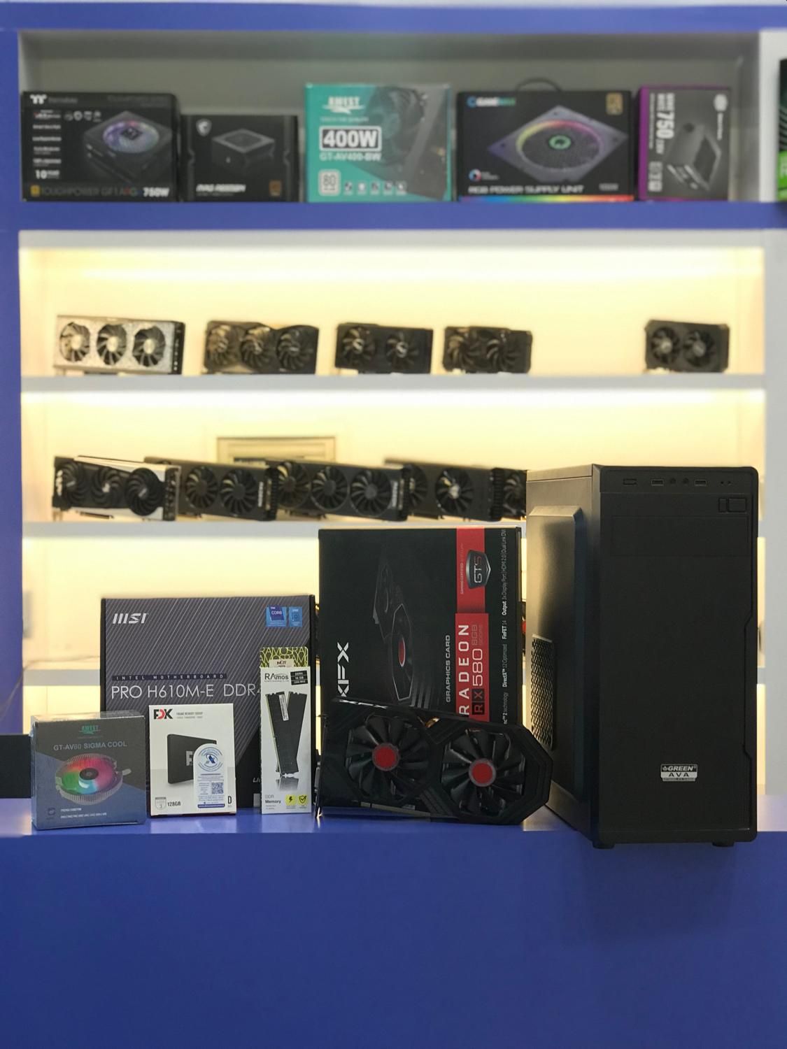 کیس گیمینگ نسل 12 با گرافیک RX580 اقساطی|رایانه رومیزی|مشهد, عامل|دیوار