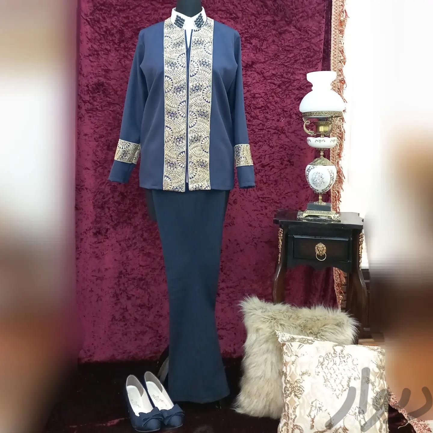 کت کرپ با نوار سوزندوزی هندی دوتا مانده|لباس|تهران, شهرک نفت (منطقه ۱)|دیوار