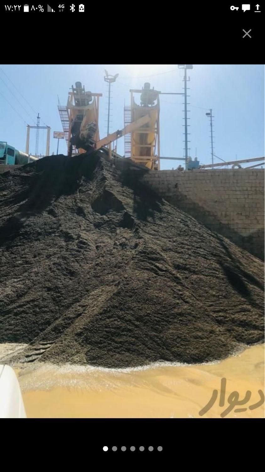 خاور کمپرسی شن شسته نخودی بادامی مخلوط خاک باغچه|خدمات حمل و نقل|کرمان, |دیوار