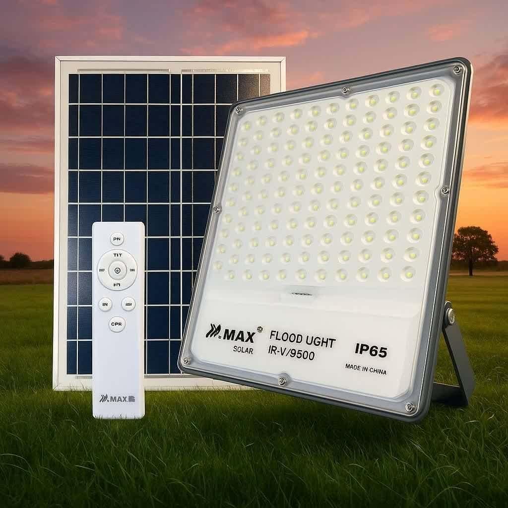 نور افکن و پنل سولار در مجموعه پروژکتور خورشیدی|لامپ و چراغ|زاهدان, |دیوار