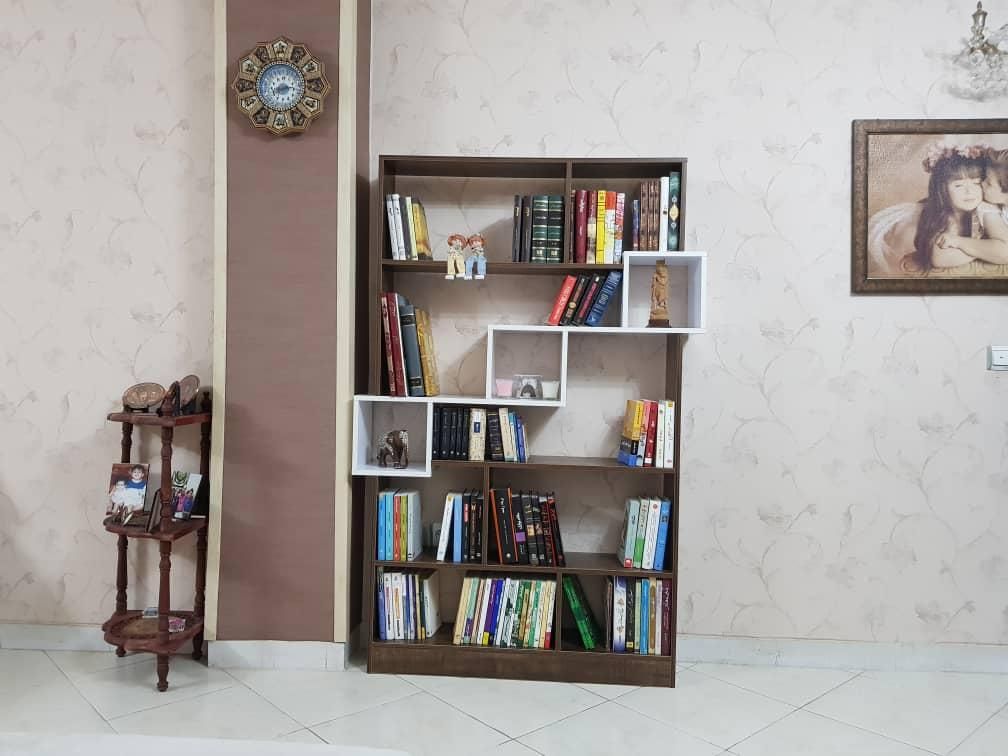 کتابخانه و بوفه طرح موج|کتابخانه، شلف، قفسه‌های دیواری|شیراز, تندگویان|دیوار