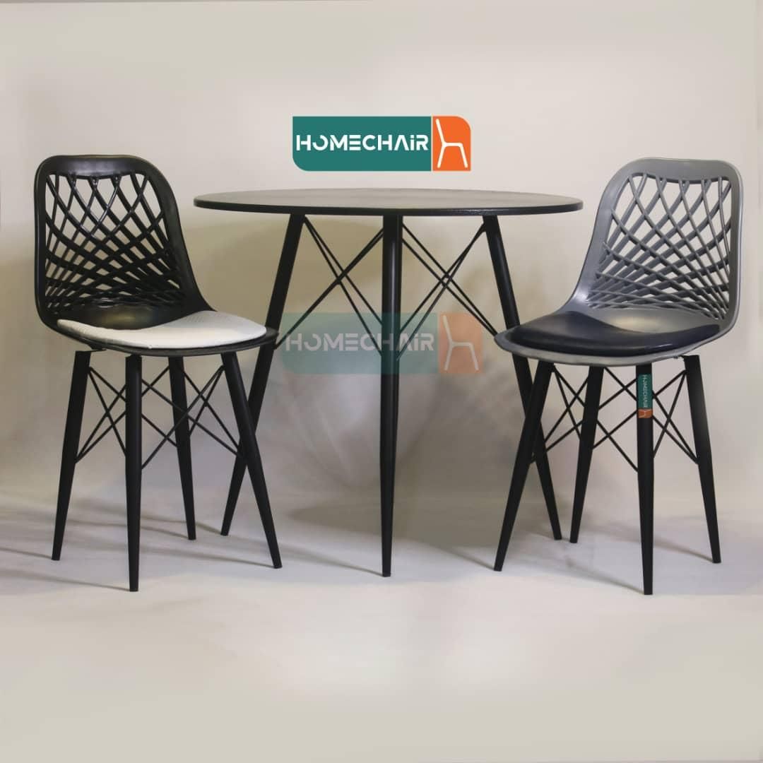 میز و صندلی دو نفره دایانا پایه آهنی صادراتی|میز و صندلی غذاخوری|کرمان, |دیوار