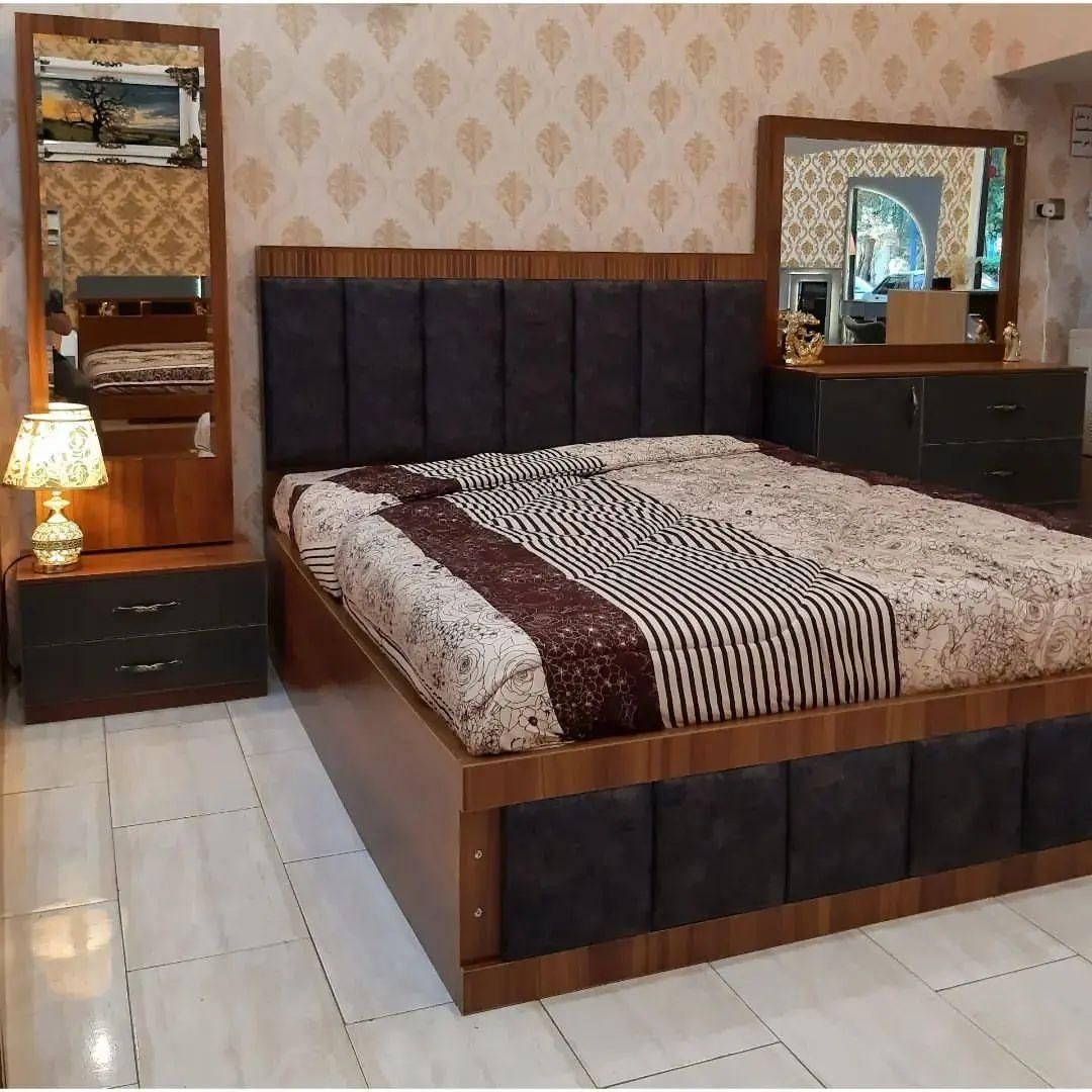 سرویس خواب مدل اَلماس|تخت و سرویس خواب|قروه, |دیوار