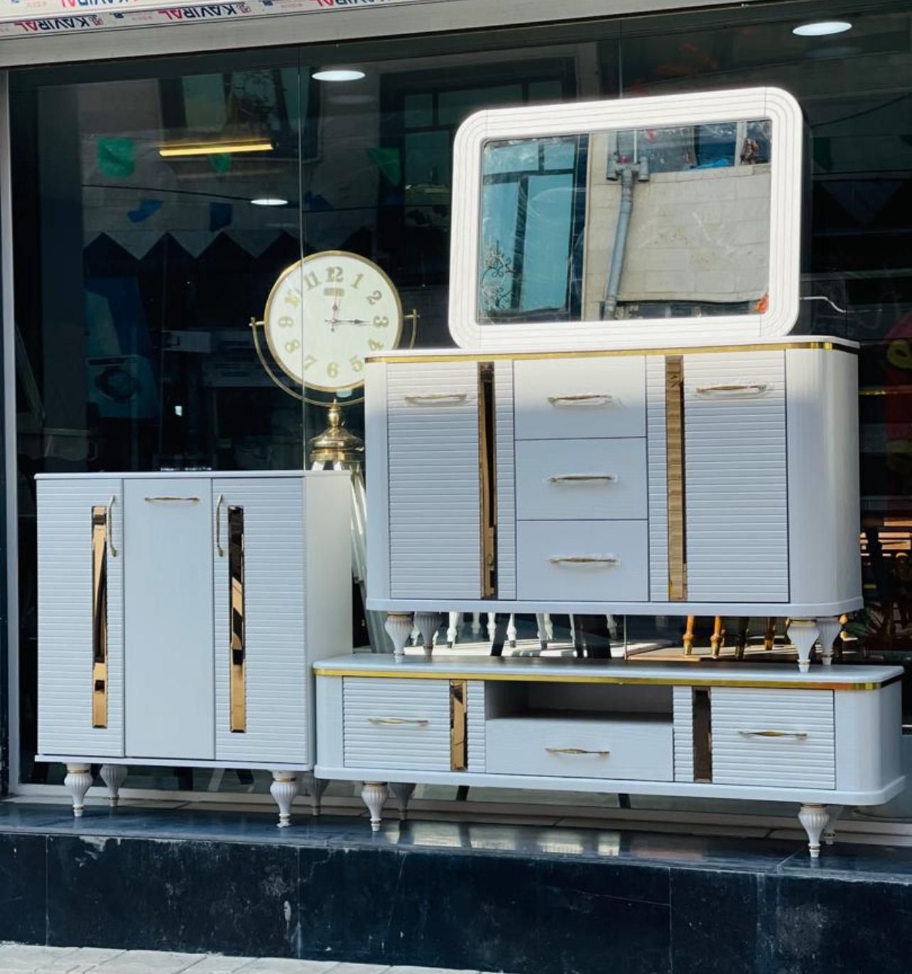 کنسول آینه جاکفشی ست میز|بوفه، ویترین، کنسول|کرج, پیشاهنگی|دیوار