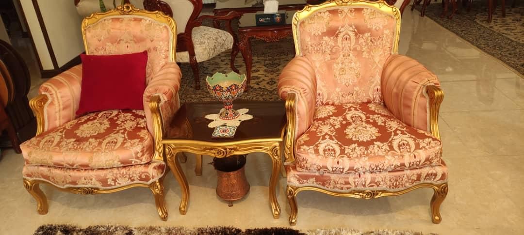 مبلمان پذیرایی تشک دوبل بهمراه ۶ عدد نهارخوری|مبلمان خانگی و میز عسلی|تهران, جنت‌آباد جنوبی|دیوار