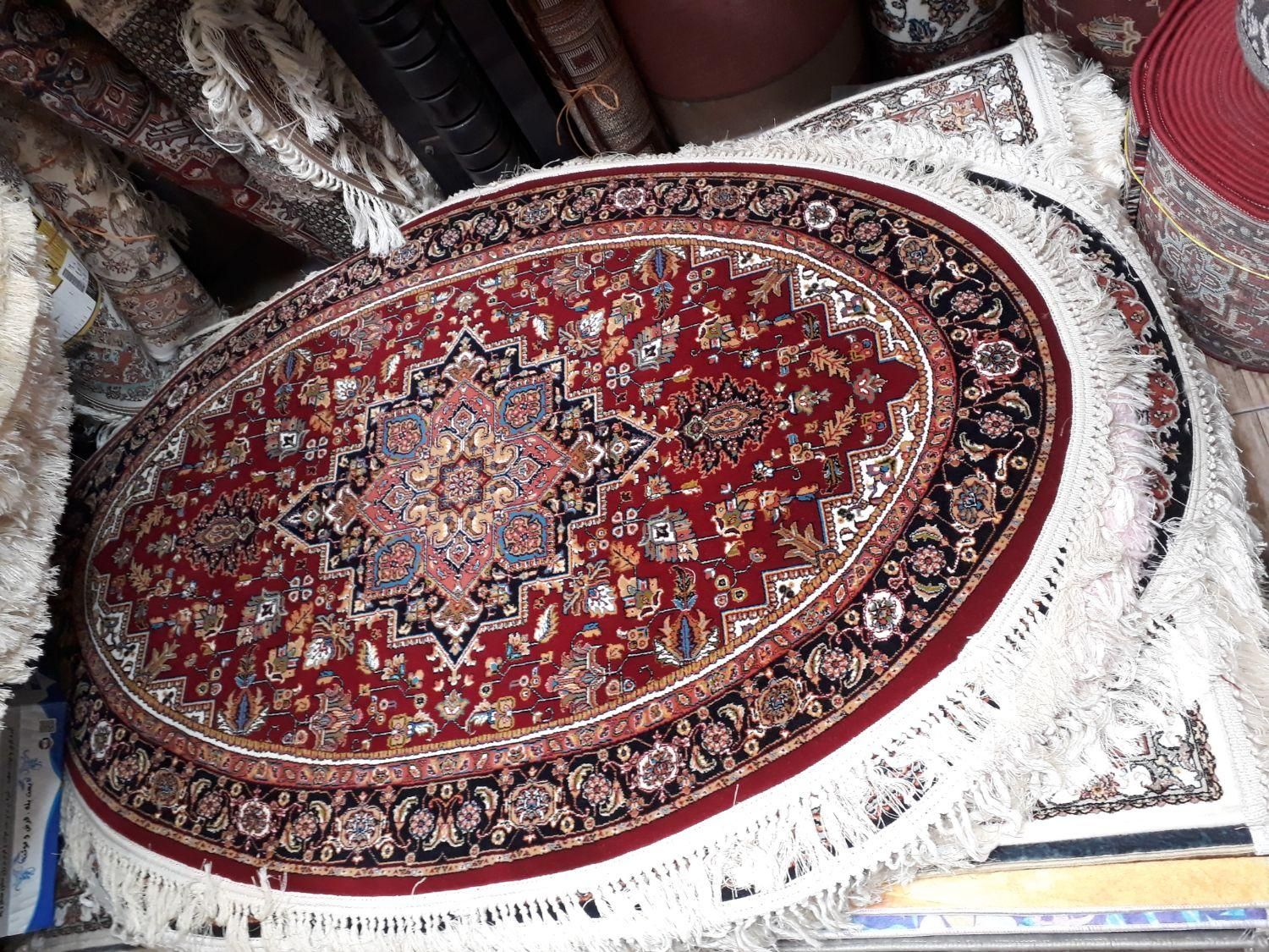 فرش هریس مارک‌سهندتهران بیضی۴مترسایز۱/۵×۲/۲۵|فرش|تبریز, |دیوار