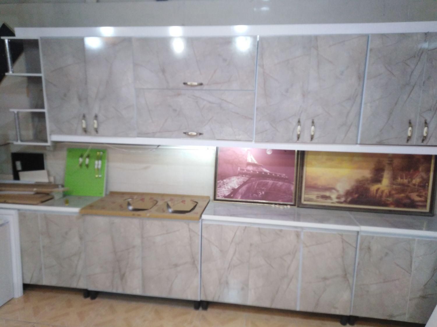 کابینت فلزی درب چوبی3متر آماده(ارتفاع 60و80)|مصالح و تجهیزات ساختمان|خرمشهر, |دیوار