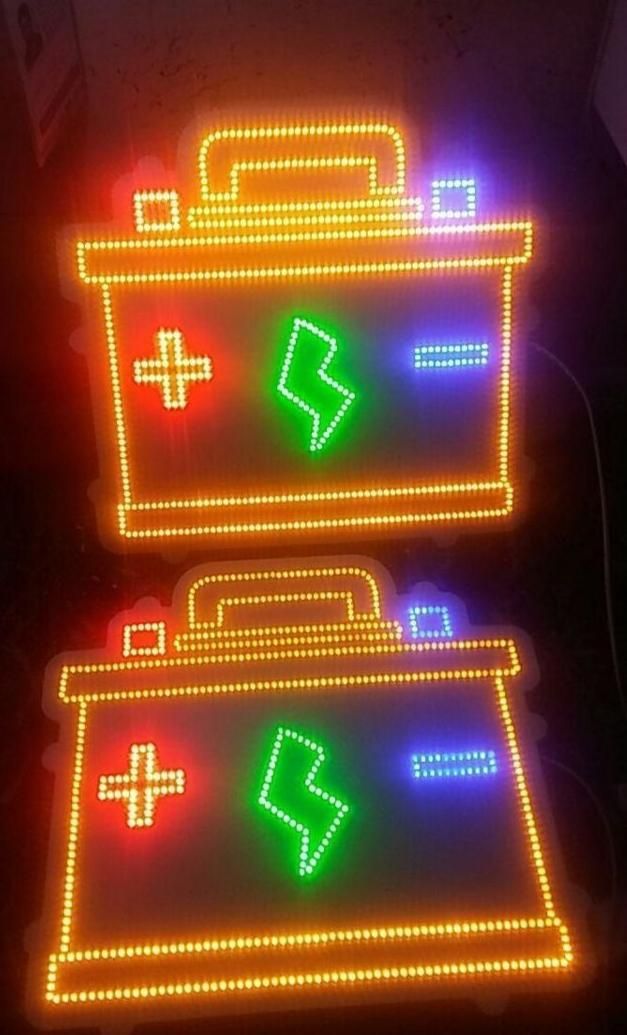 تابلو ال ای دی شکل سایپا تیبا کلید بستنی باطری|فروشگاه و مغازه|تهران, جوانمردان (اندیشه)|دیوار