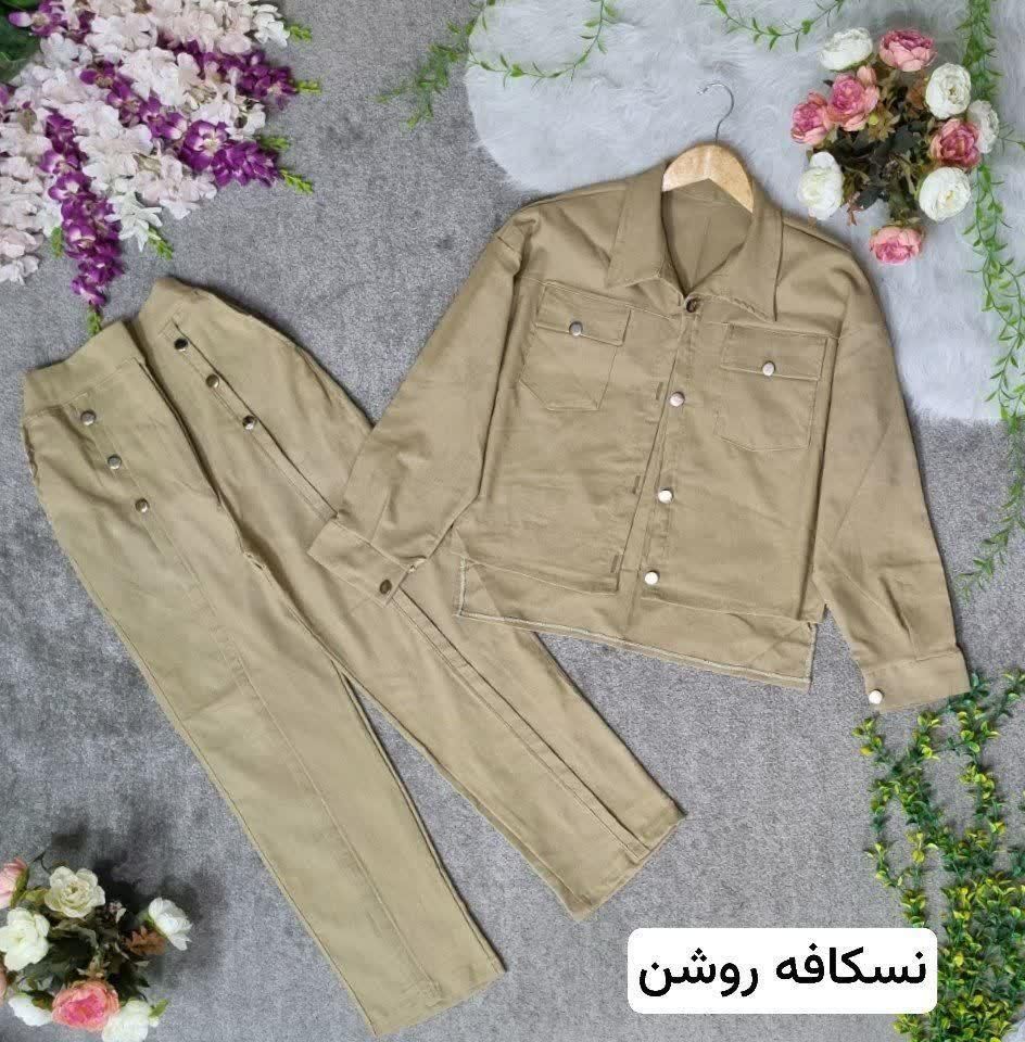 ست دخترانه بسیار شیک جنس کتان کش (بنگال)|لباس|قم, آذر (نکویی)|دیوار
