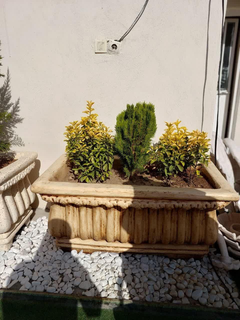 گلدان بتنی فلاورباکس فایبرگلاس مقاوم سیمانی باغی|مصالح و تجهیزات ساختمان|آستارا, |دیوار