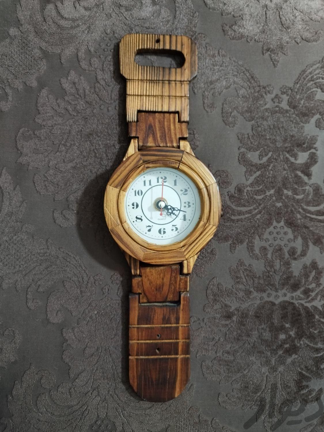 ساعت چوبی کاردستی|کلکسیون و سرگرمی|قدس, |دیوار