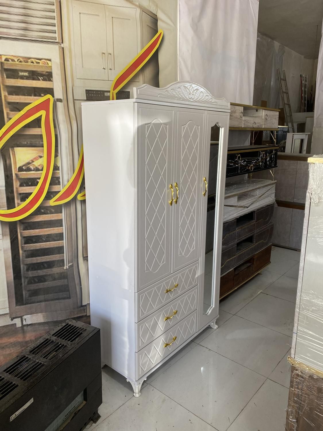 کمد لباس ۱۰۵سانت وکیوم|جاکفشی، کمد، دراور|قزوین, |دیوار