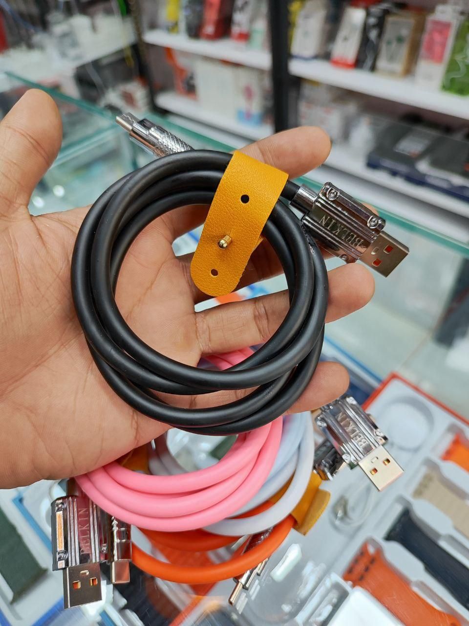 کابل تایپ سی سیم بکسلی type c شش آمپر 120وات|لوازم جانبی موبایل و تبلت|مشهد, طلاب|دیوار