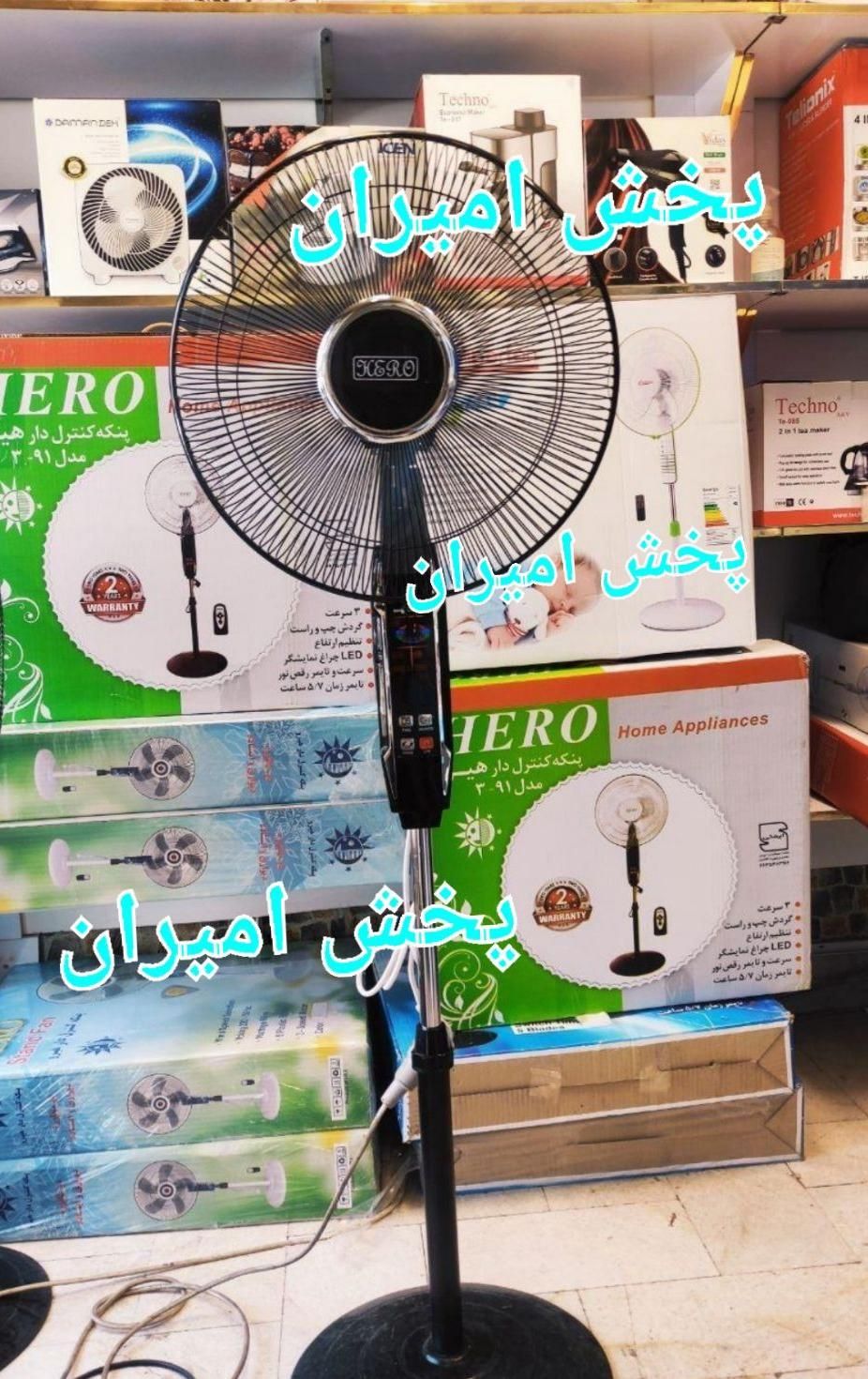 پنکه سقفی هیرو ۳.۹۱ آلما کنترل دار دیجیتال گارانتی|پنکه و تصفیه‌کنندهٔ هوا|تهران, ستارخان|دیوار