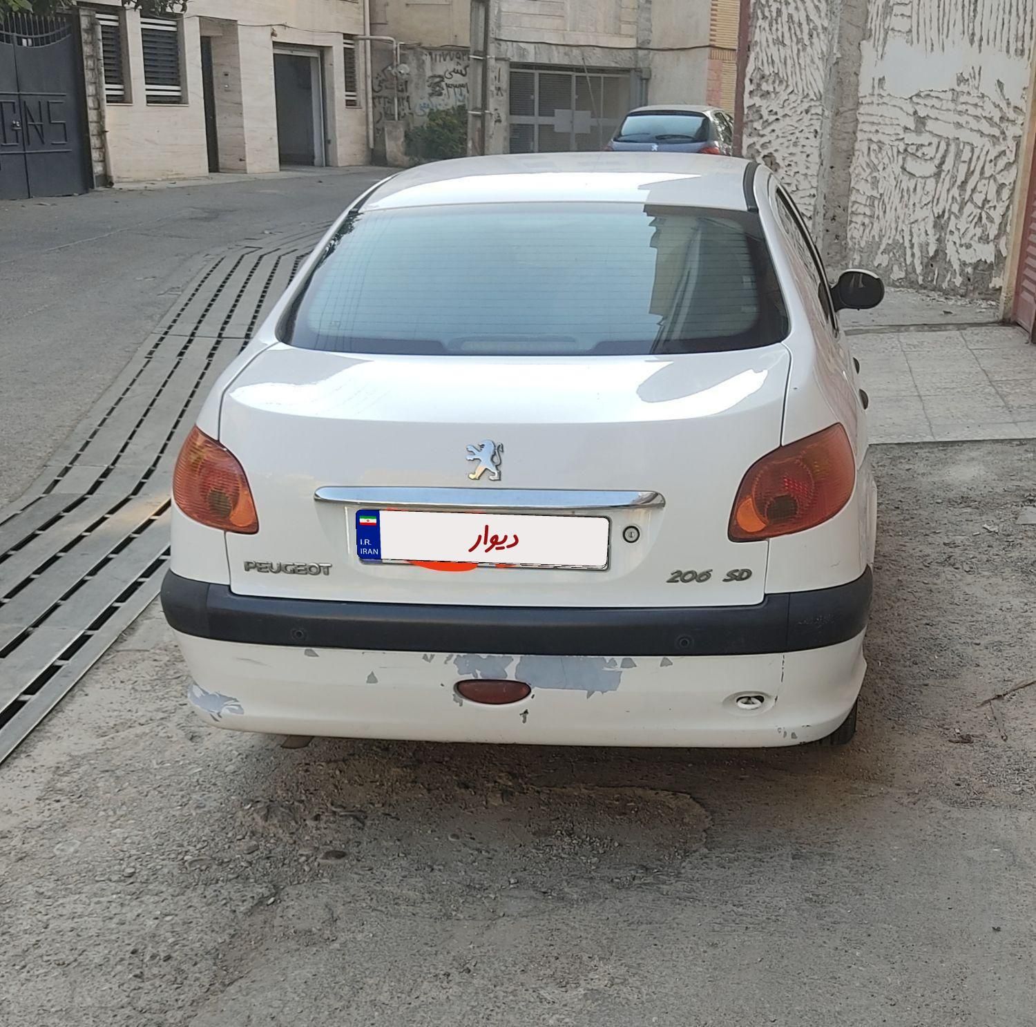 پژو 206 SD V8، مدل ۱۳۹۳|خودرو سواری و وانت|ساری, |دیوار