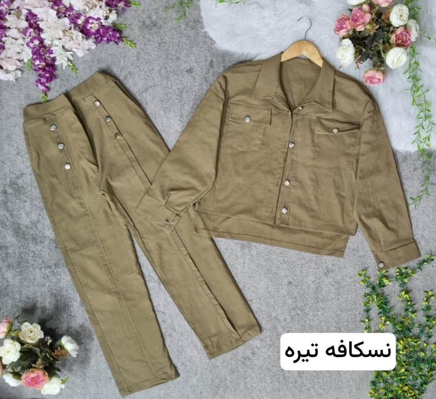 ست دخترانه بسیار شیک جنس کتان کش (بنگال)|لباس|قم, آذر (نکویی)|دیوار