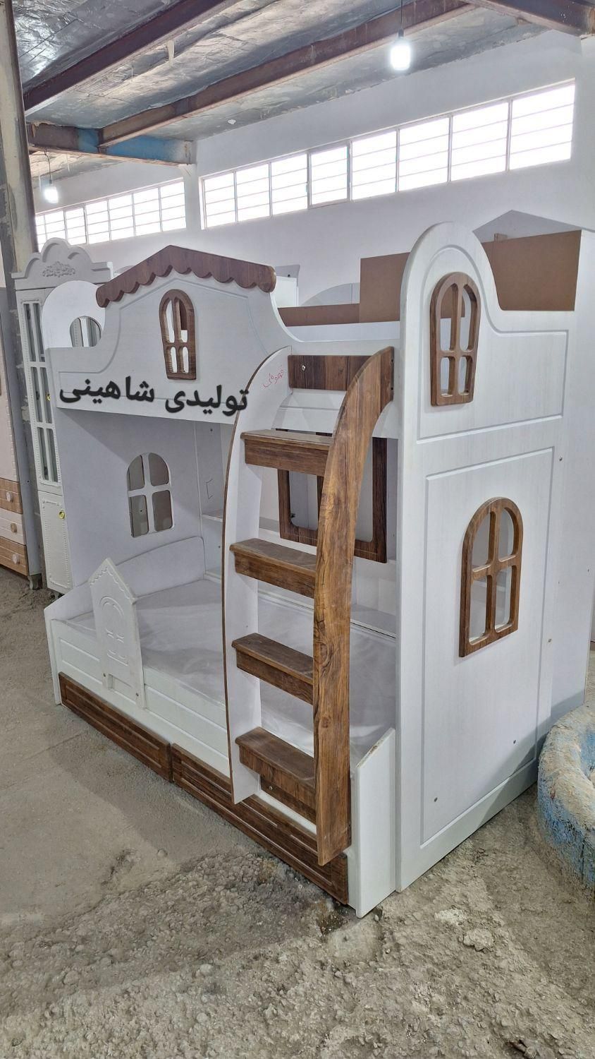 تخت دو طبقه ام دی اف 2طبقه|تخت و سرویس خواب|مشهد, خواجه ربیع|دیوار